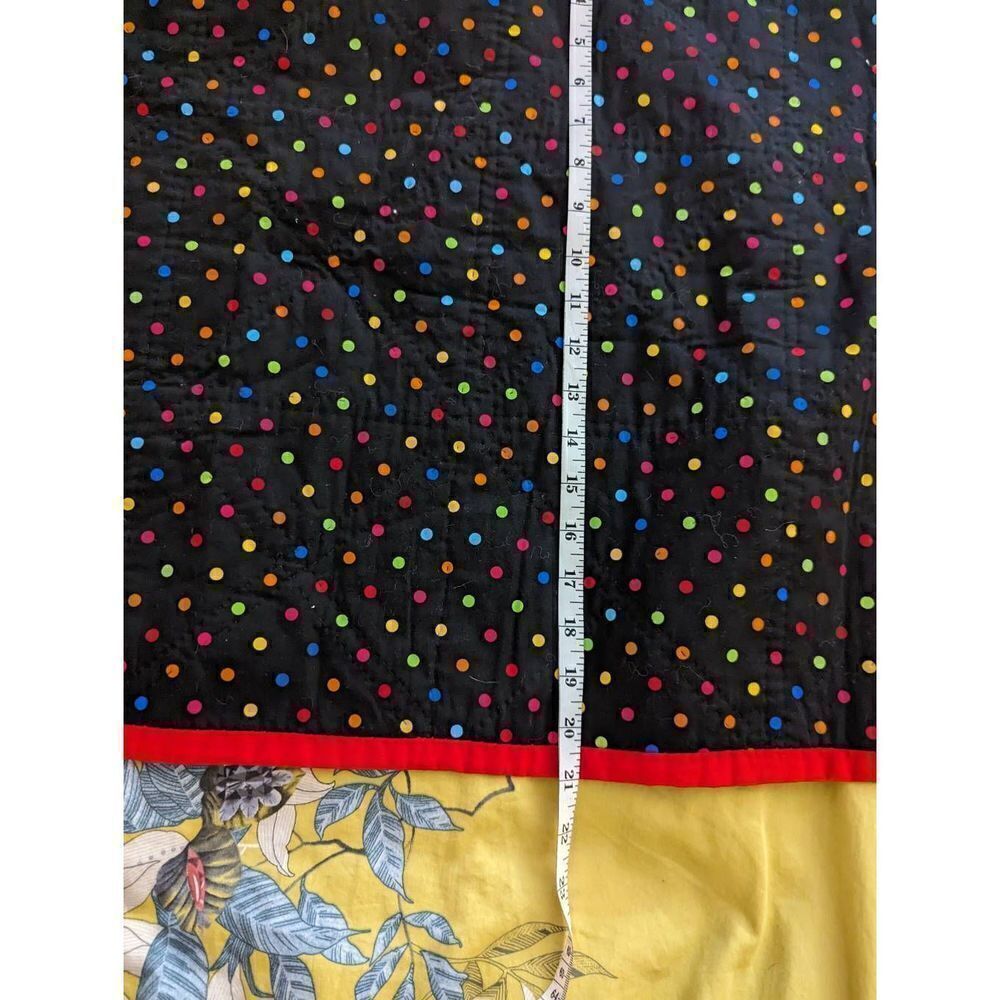 patchwork and polkadot reversible table runner new no tags - Picture 3 of 4